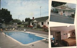 Holly Motel, Swimming Pool, Sauna Bath, Olympia, WA Postcard