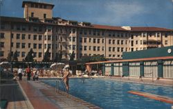 LOS ANGELES AMBASSADOR SUN CLUB Postcard