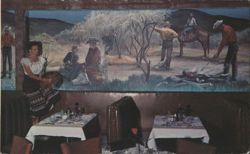 Western Hills Hotel Branding Room Mural, Fort Worth, TX Postcard
