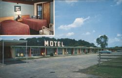 Runner's Motel, Somerset, PA - Room & Exterior View Postcard