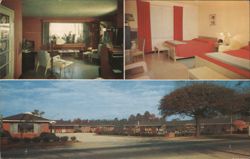 Pate's Motel, Dillon, SC - Lobby, Room & Exterior Views Postcard