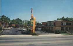 Holiday Inn Orangeburg SC Motel Swimming Pool Restaurant Postcard