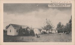 Otsego Hills' Cottage Court, East Springfield, NY Postcard