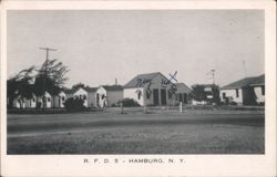 Elvy's Tourist Court, Hamburg NY - Routes 20, 18, 62 Postcard