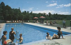 THE O'NEILL HOUSE Swimming Pool & Guests Postcard
