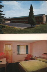 Algonkin Inn & Motel, Exterior & Room - Bainbridge, NY Postcard