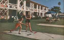 Hotel Desert Hills & Desert Inn, Shuffleboard, Phoenix, AZ Postcard