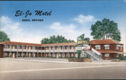 El-Jo Motel, Reno, NV Postcard