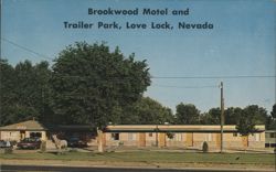 Brookwood Motel and Trailer Park, Lovelock, Nevada Postcard