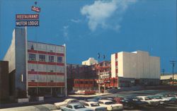 Red Carpet Restaurant Motor Lodge, Downtown Reno, NV Postcard