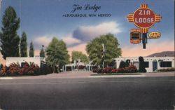 Zia Lodge, Duncan Hines, AAA Recommended Postcard
