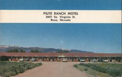 Piute Ranch Motel - 3601 S Virginia St, Reno, NV Postcard