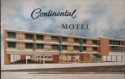 Continental Motel, Swimming Pool, Atlantic City, NJ Postcard