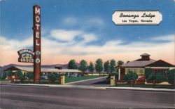 Bonanza Lodge Motel, Las Vegas, Nevada Postcard