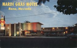 Mardi Gras Motel, Reno, Nevada Postcard