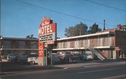In-Town Motel, Reno NV - Refrigerated Cooling & Heat Postcard