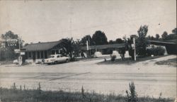 Pete's Courts and Cafe, Air Conditioned Rooms, Steaks Postcard