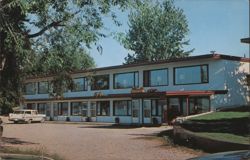 The Queen's Court Motel on Flathead Lake Postcard