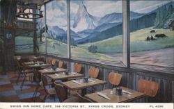 Swiss Inn Home Cafe, Kings Cross, Sydney Interior Postcard