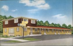 Town Motel, Ashland, WI - Lake Superior Shore, US 2 Postcard