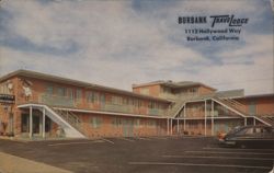 Burbank Travelodge Motel, 1112 Hollywood Way Postcard