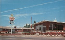 Sunglow Motel & Cafe, Bicknell, Utah, Air Conditioned Postcard