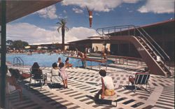 The Sands, pool, diving boards Postcard
