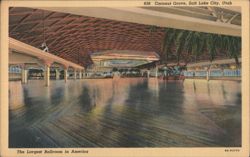 Coconut Grove Ballroom, Largest in America, Salt Lake City Postcard