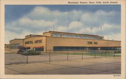 Municipal Airport, Sioux Falls, South Dakota Postcard