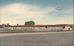 Glenn's Motel, AAA, Air Conditioned, Greybull WY Postcard