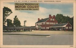 George Washington Motor Court Postcard