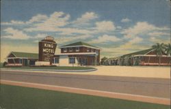 King Motel, Air Conditioned, South Main Postcard