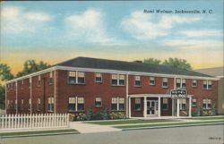 Hotel Walmor, Jacksonville, NC Postcard