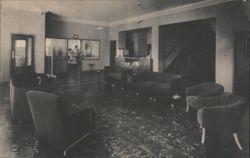 Hotel Wahpeton Lobby, Wahpeton, North Dakota Postcard