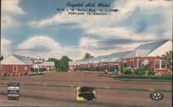 Capitol Hill Motel, 9110 S. W. Barbur Blvd. Postcard