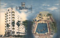 Marseilles Hotel Miami Beach Pool & Cabana Club Postcard