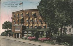 Hotel Witherill, Plattsburgh, NY, Lake Champlain Postcard