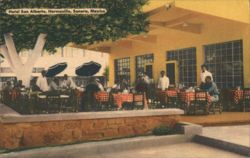 Hotel San Alberto Outdoor Dining, Hermosillo, Mexico Postcard