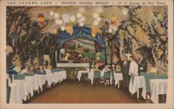 The Cavern Cafe Interior, Nogales, Sonora, Mexico Postcard