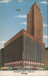 Morrison Hotel, World's Tallest, Chicago Postcard