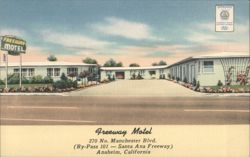Freeway Motel, 270 No. Manchester Blvd., Anaheim, CA Postcard