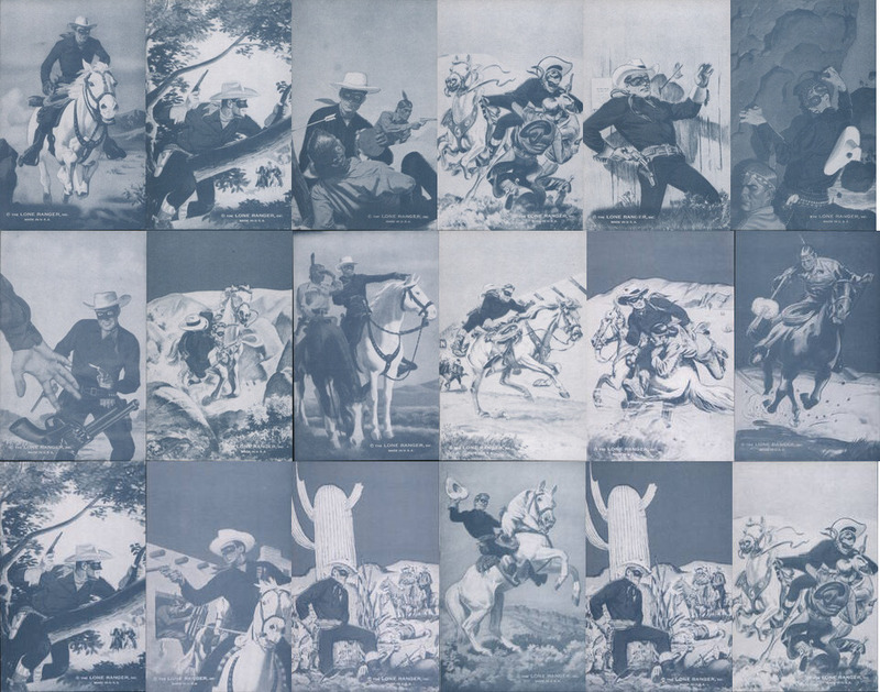 Set of 18 Lone Ranger Arcade Cards