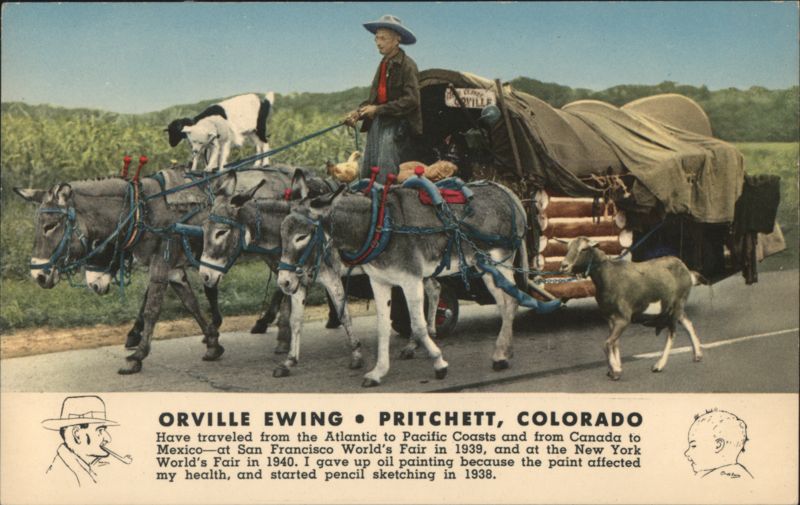Orville Ewing Pritchett, Colorado, Transcontinental Traveler