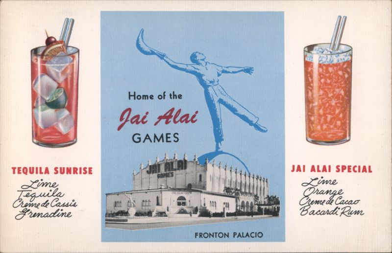 Fronton Palacio Jai Alai Games Tijuana Cocktails Mexico