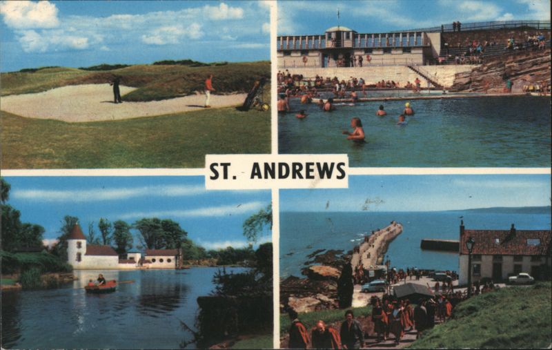 St. Andrews: Hell Bunker, Step Rock Pool, Craigtoun Park Scotland