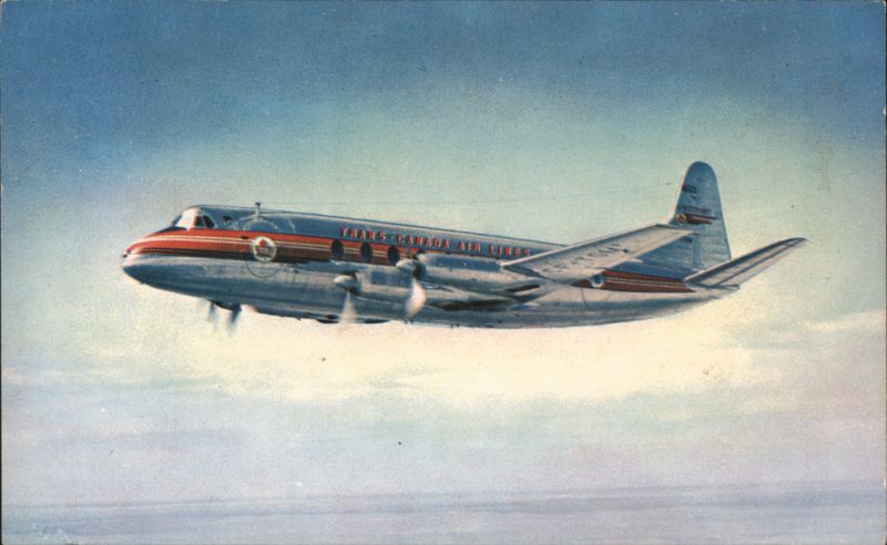 Trans Canada Air Lines Viscount Propeller Turbine Skyliner