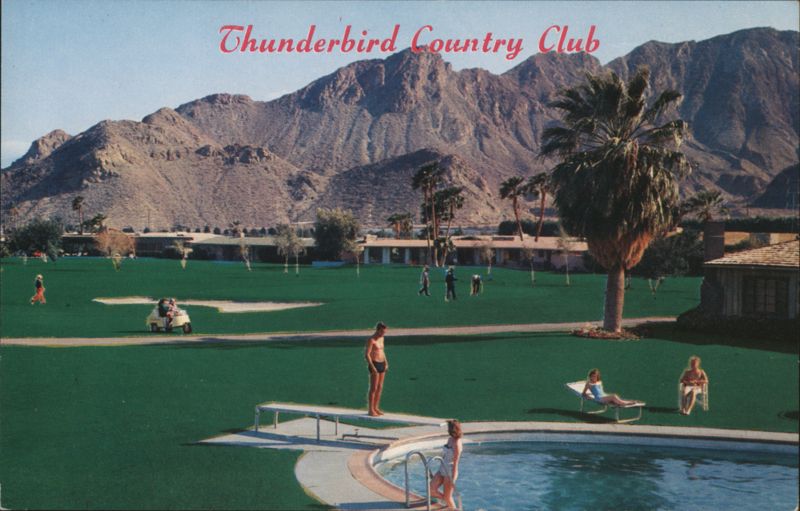 Thunderbird Country Club Golf Course & Pool, Palm Springs California