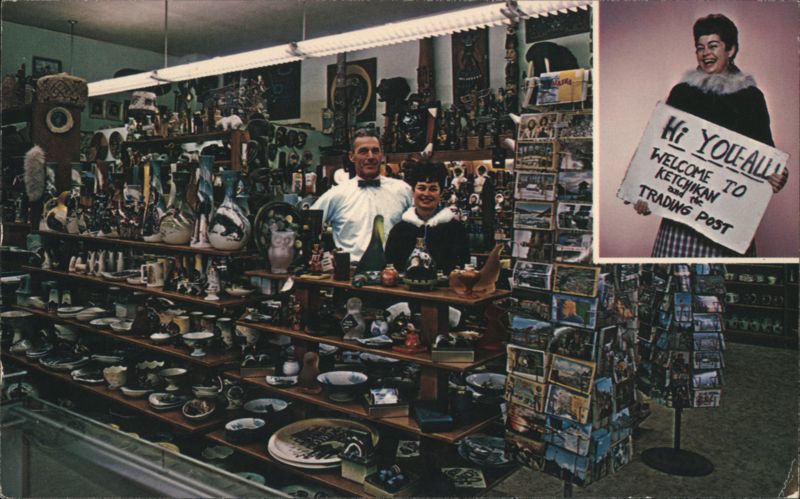 Babe & Boots Adams, The Trading Post, Ketchikan, AK Alaska
