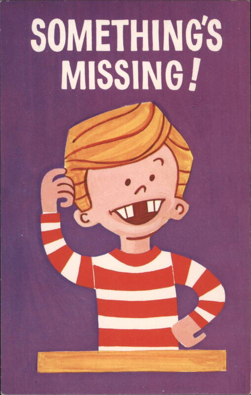 Something's Missing! Boy with Gap Teeth, Fill Class Gap