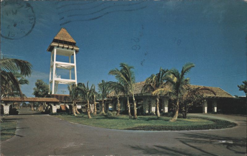 Ocean Reef Club Entrance, Tower & Palm Trees North Key Largo Florida